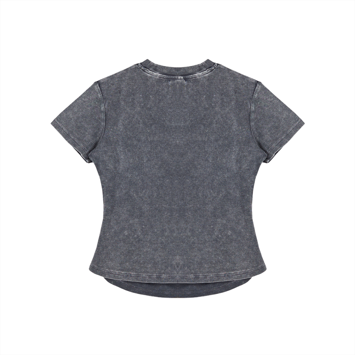Vintage Washed Bodycon Cotton T-Shirt
