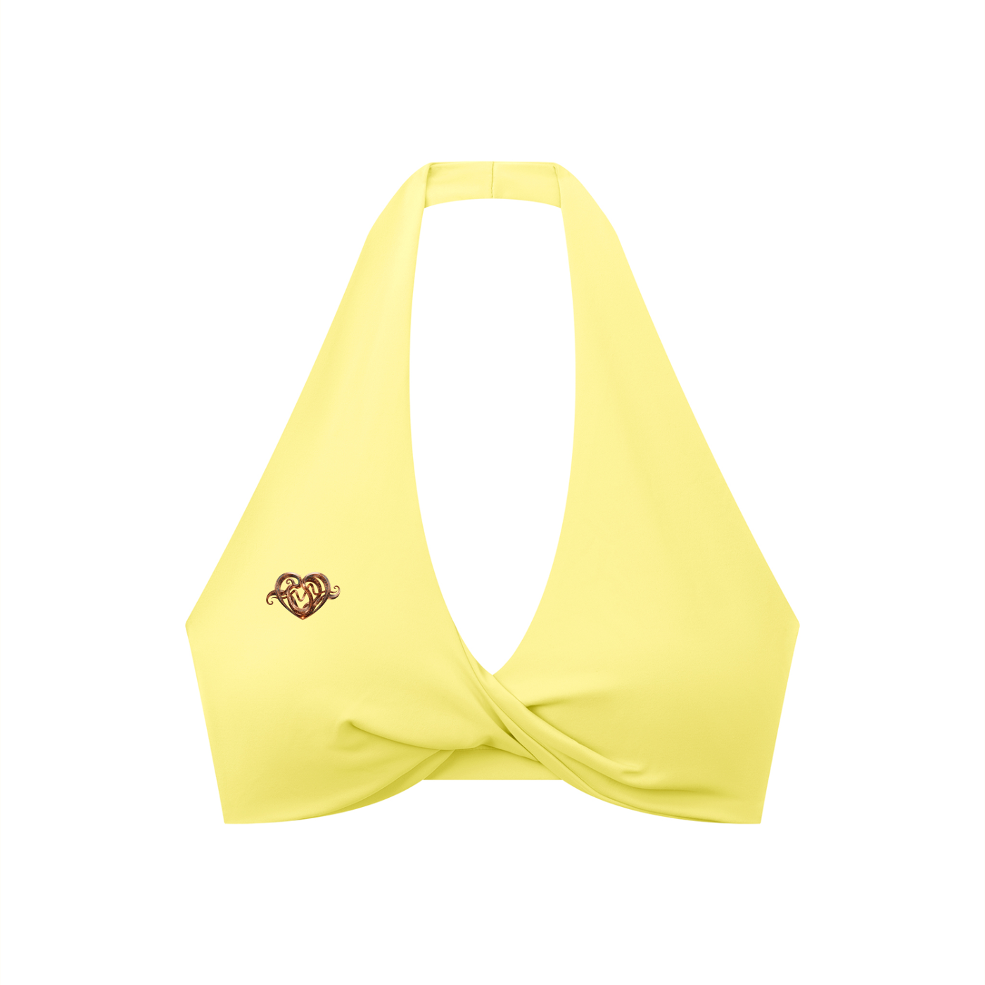 Women's Pleated Halter Sports Bra