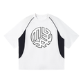 Contrast Piping Panel Raglan T-Shirt