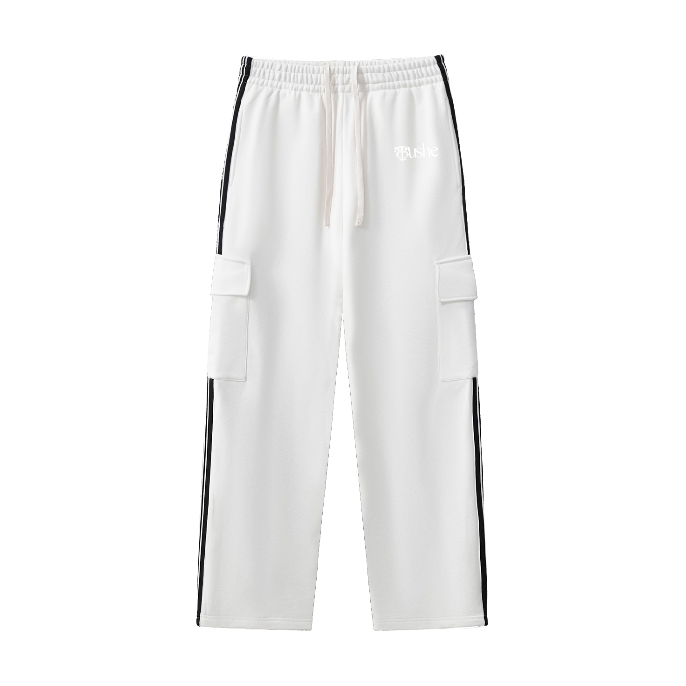 Side Stripe Straight-Leg Pants