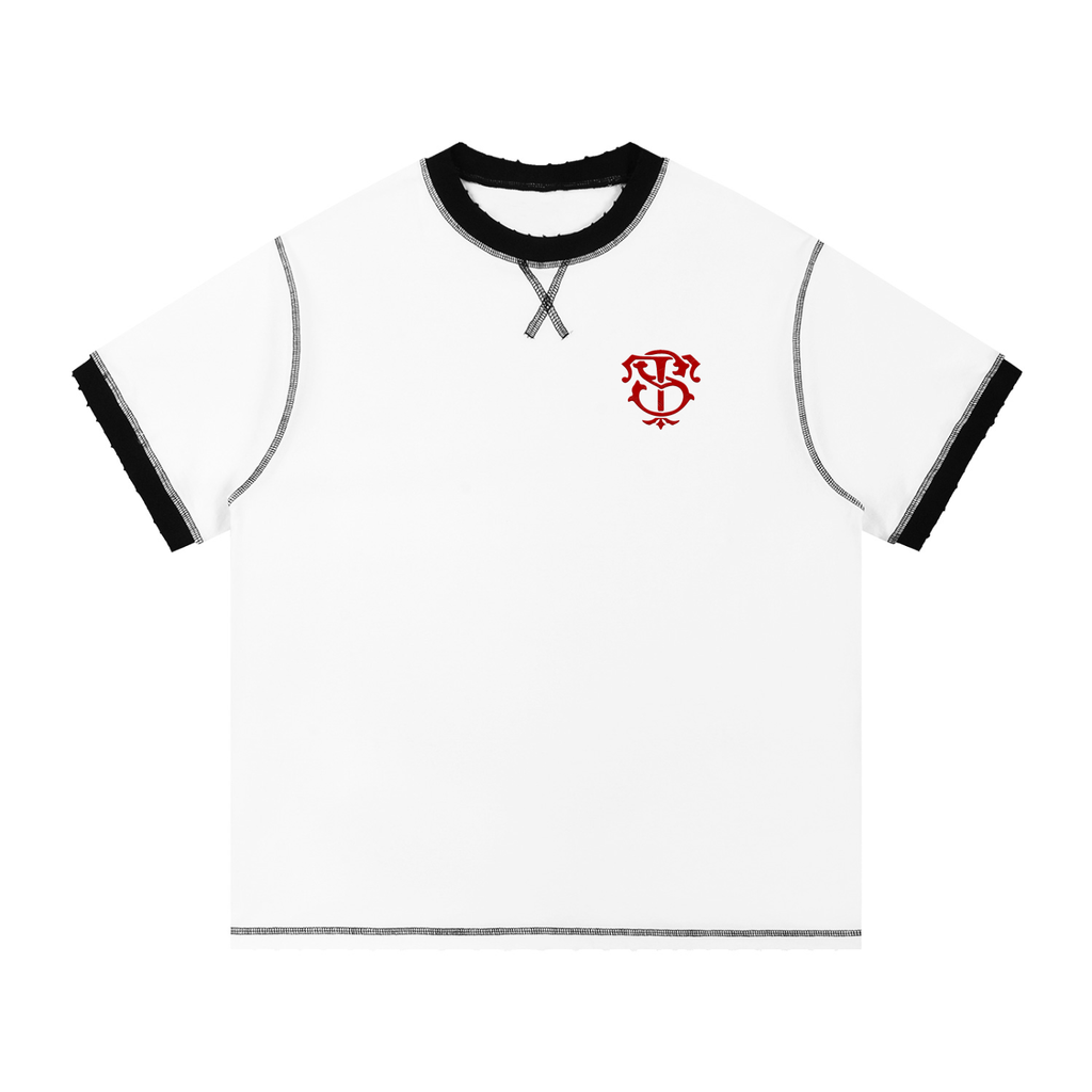 Contrast-Stitched Cotton T-Shirt