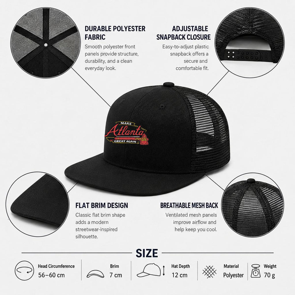 MAGA — Skyline Flat-Brim Mesh Cap