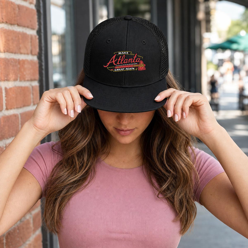 MAGA — Skyline Flat-Brim Mesh Cap