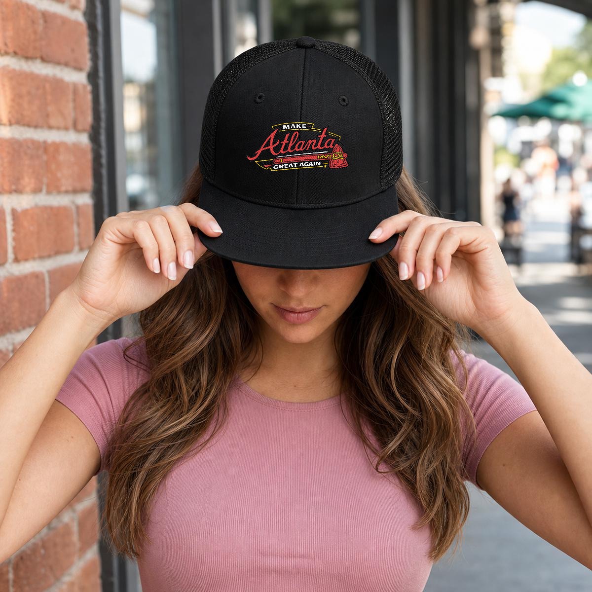 MAGA — Skyline Flat-Brim Mesh Cap