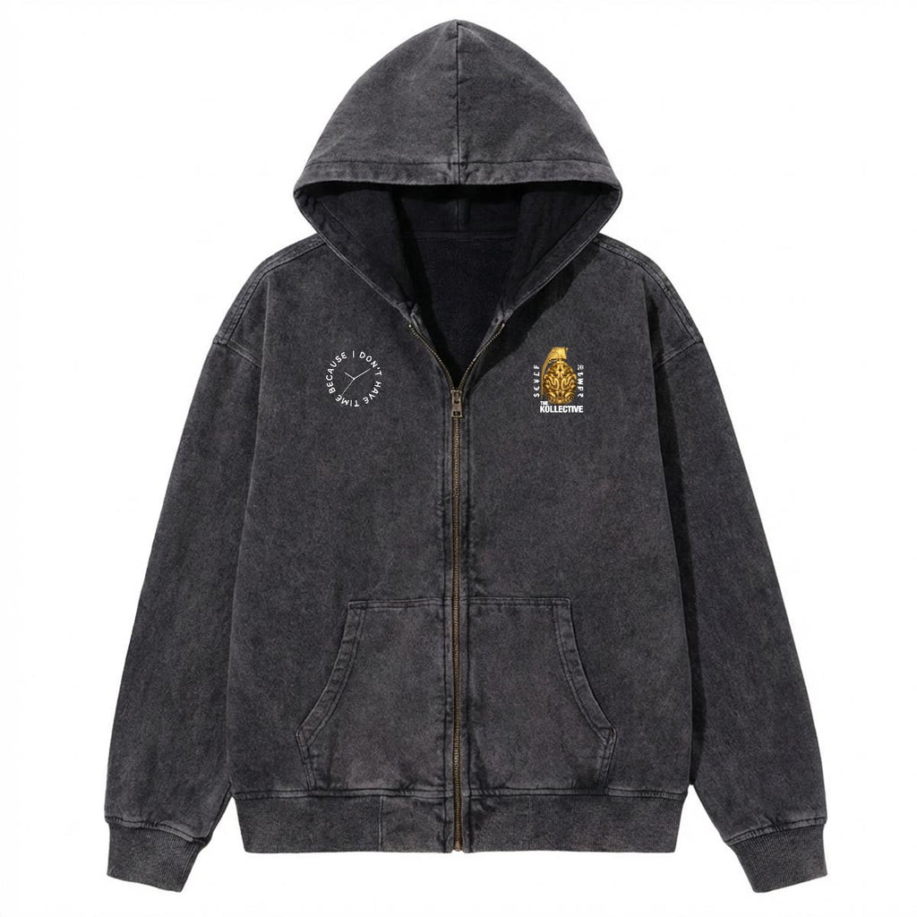 No Time Zip Hoodie