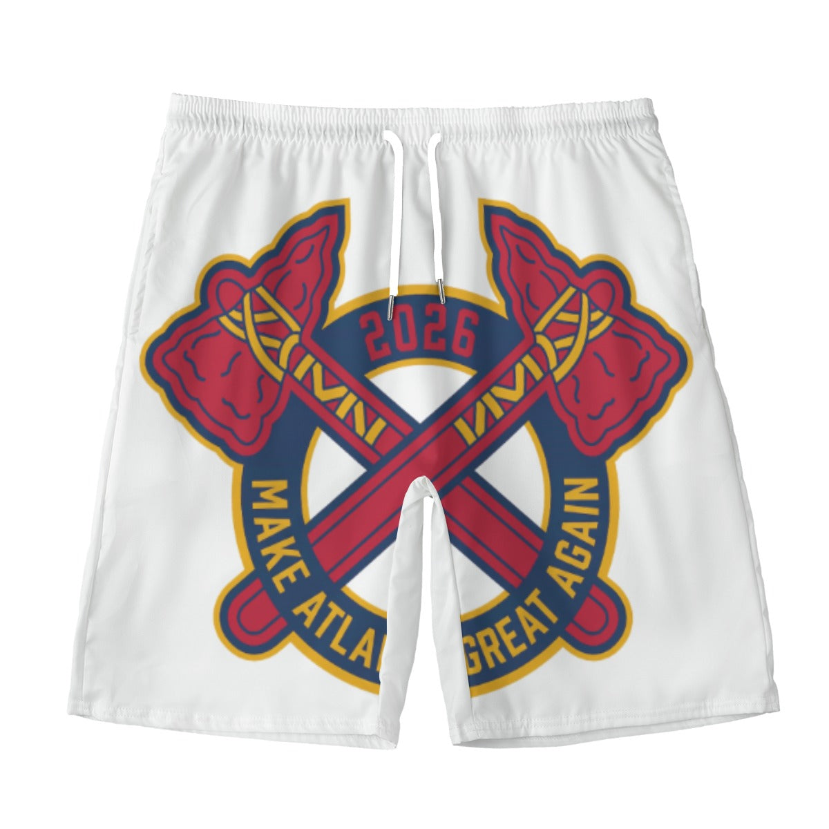 MAGA — Skyline All-Over Print Beach Shorts