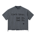 Snow Wash Raw-Hem Boxy T-shirt