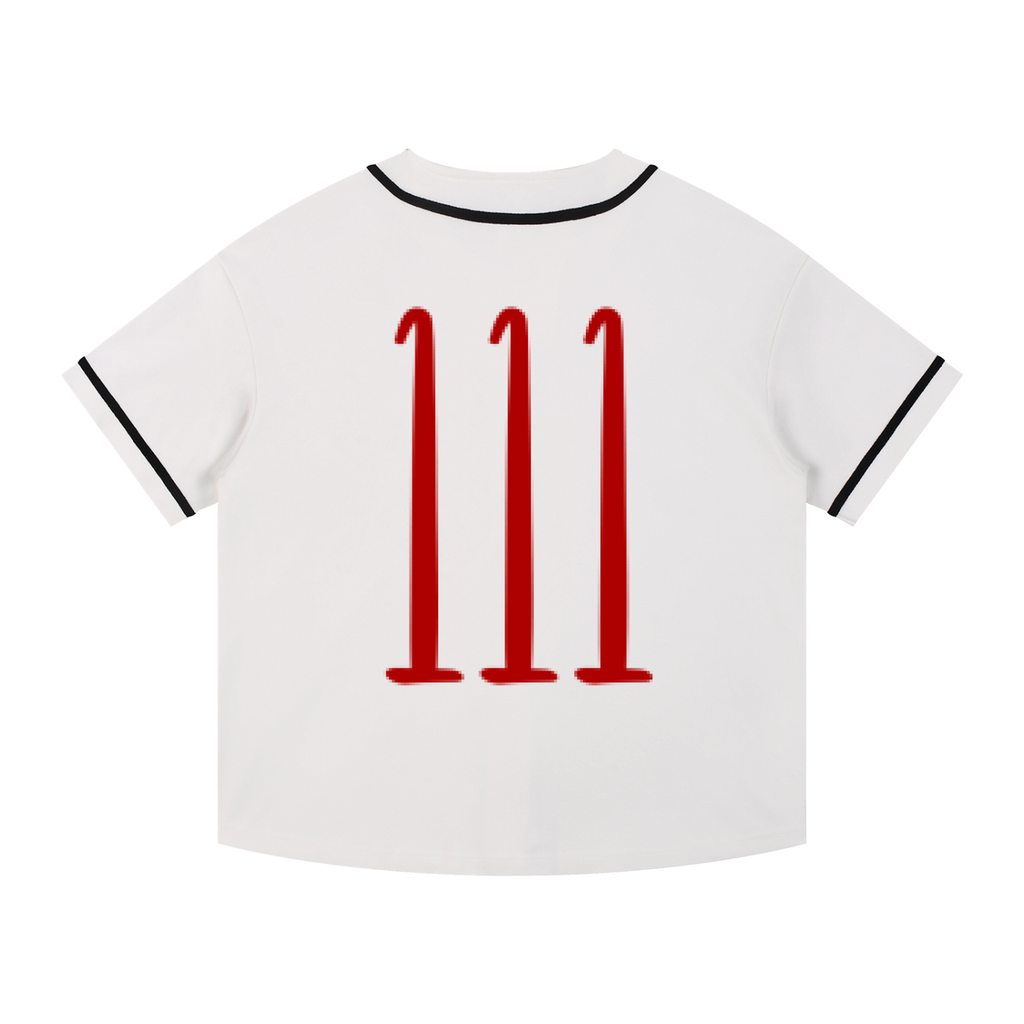 Contrast Piped Button-Up Jersey