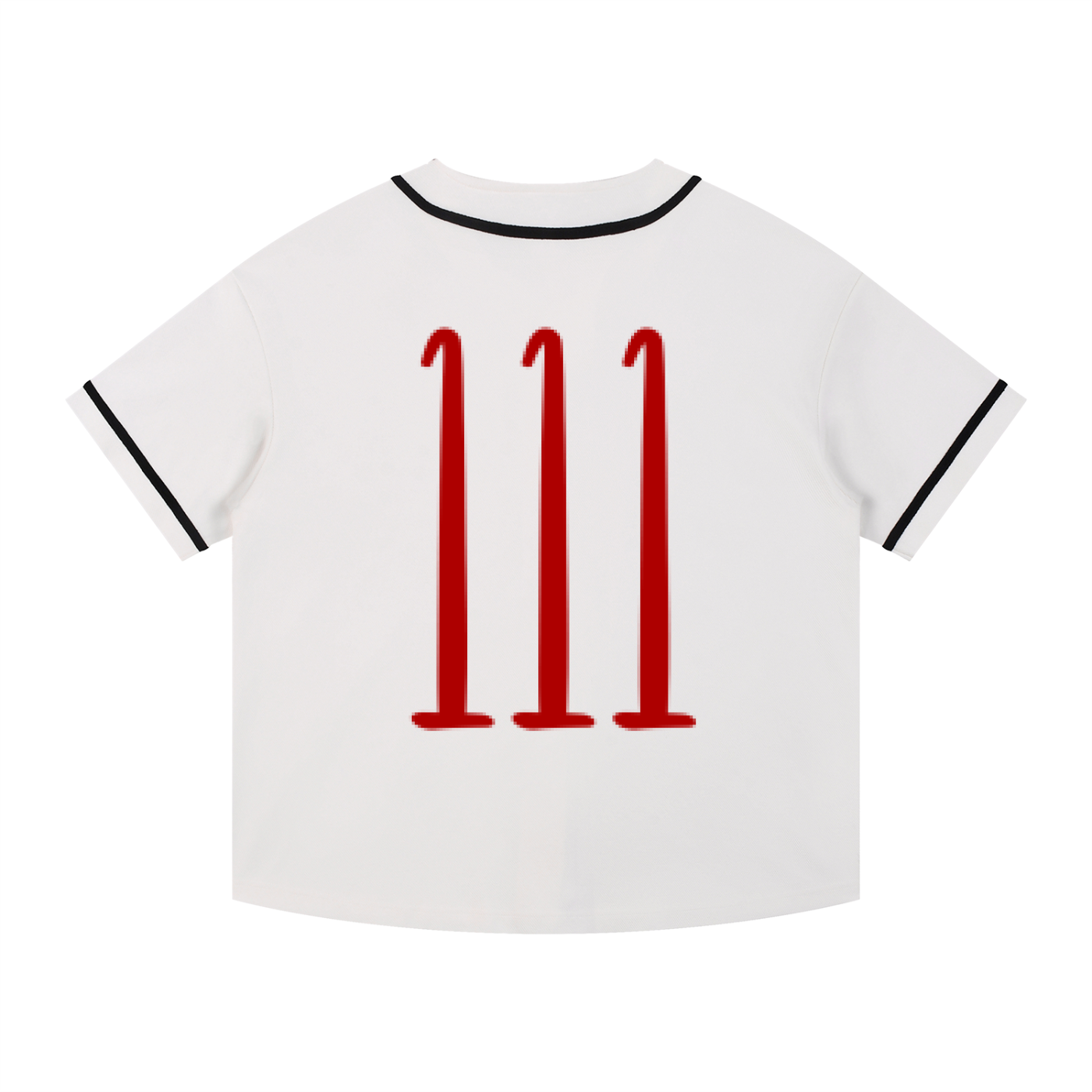Contrast Piped Button-Up Jersey