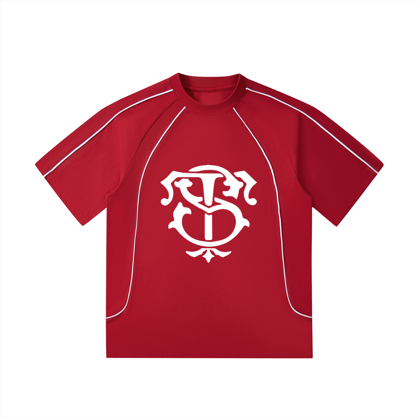 Contrast Stitch Raglan T-Shirt