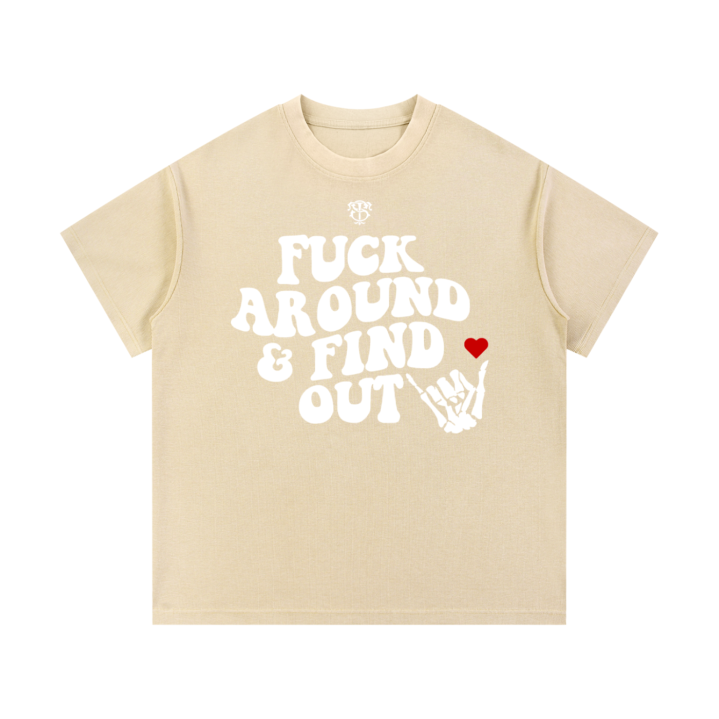 Mineral Wash Waffle Knit T-Shirt