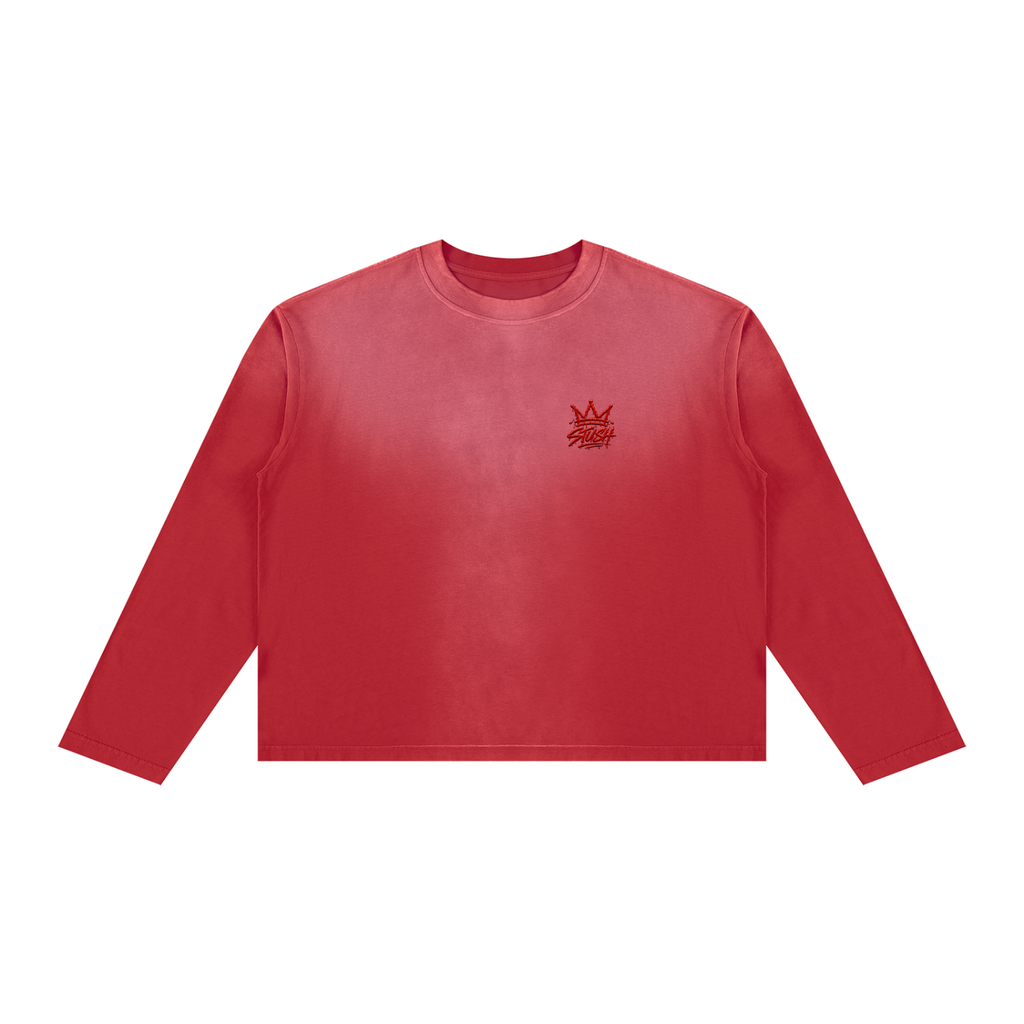 STUSH Sunset Fade Boxy Long Sleeve