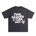 Oversized Contrast-Stitched Cotton Tee
