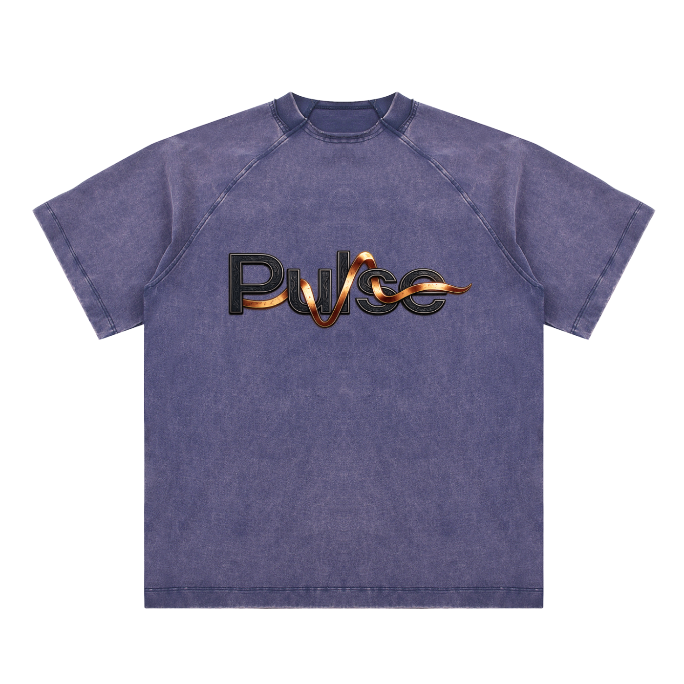 Vintage Washed Raglan Cotton T-Shirt