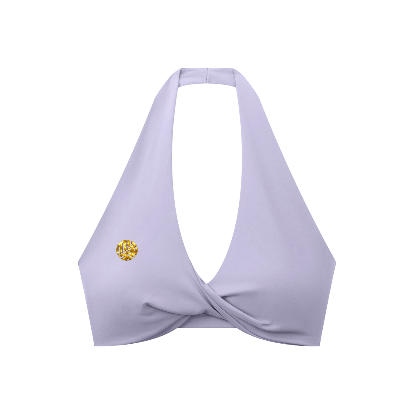 Women's Pleated Halter Sports Bra
