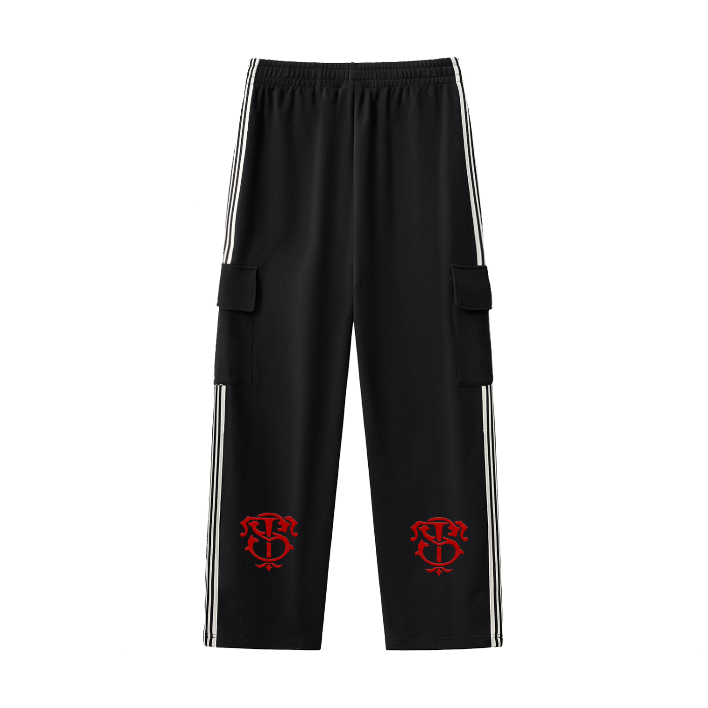 Side Stripe Straight-Leg Pants