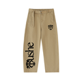Belted Barrel-leg Chino Pants