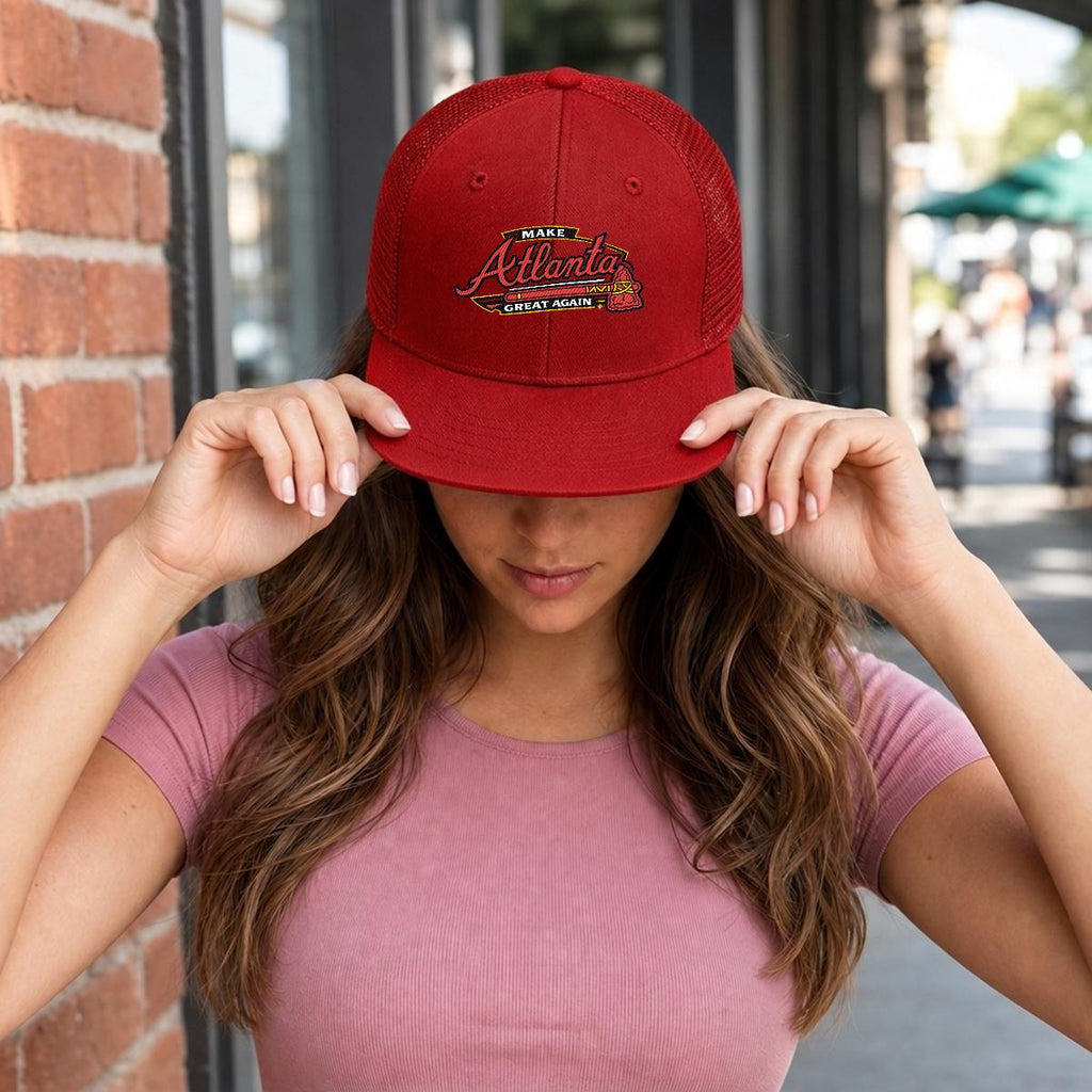 MAGA — Skyline Flat-Brim Mesh Cap