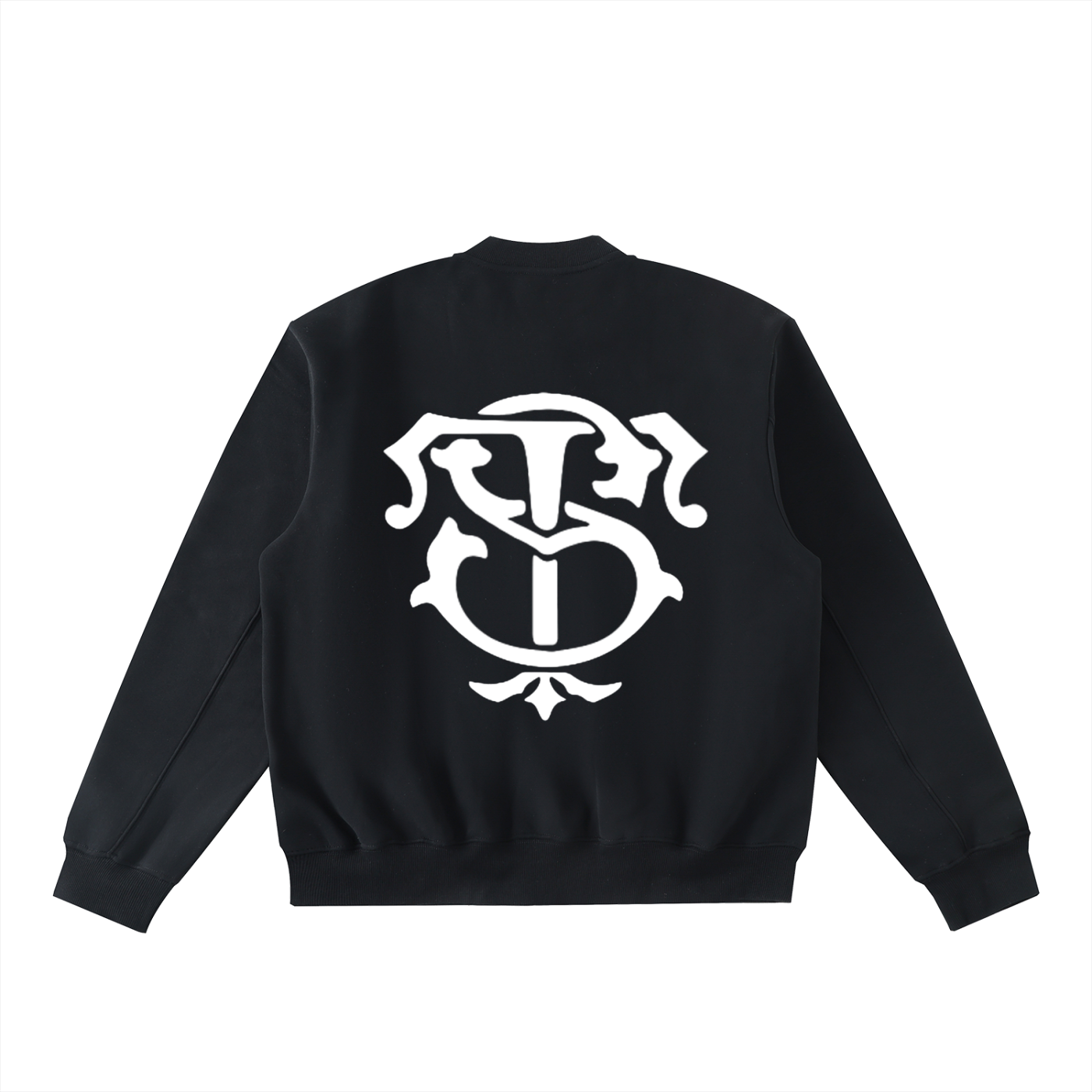 Essential Zip-Up Fleeced Varsity Jacket