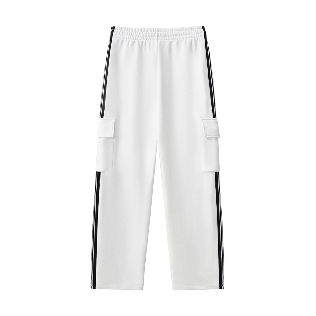 Side Stripe Straight-Leg Pants