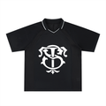 Striped V-Neck Soccer Jersey
