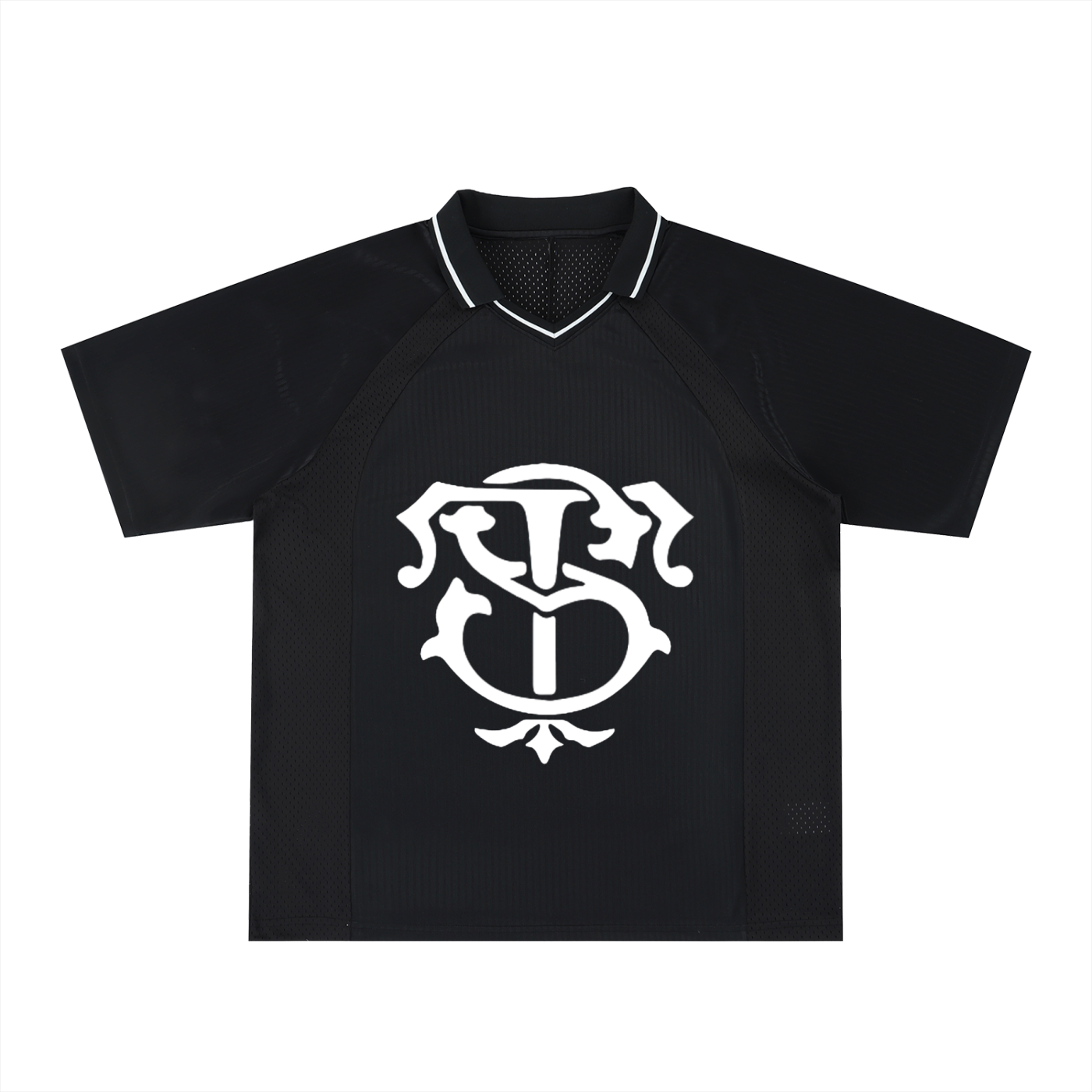 Striped V-Neck Soccer Jersey