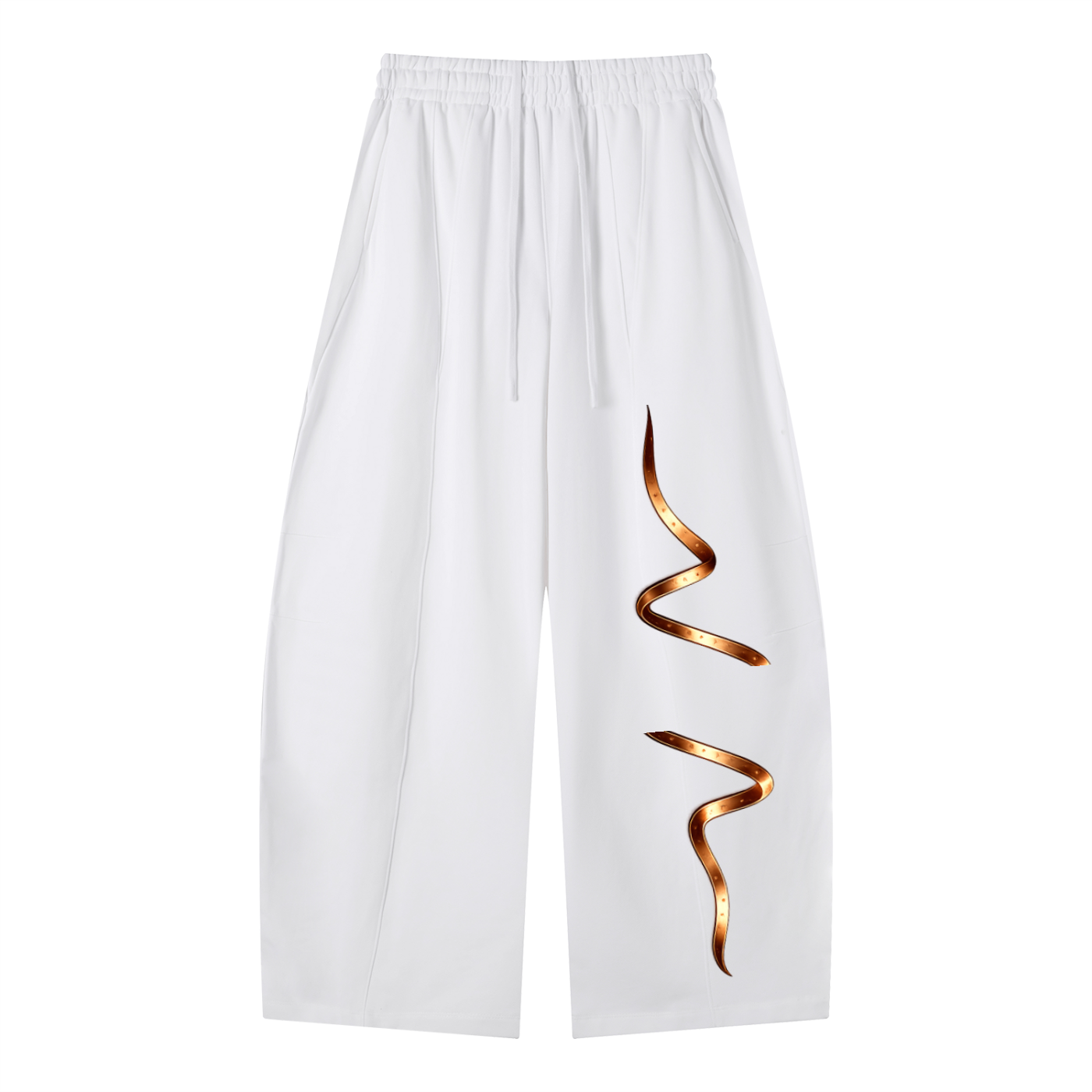 Heavyweight Wide Leg Panel Sweatpants