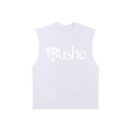 Raw Edge Cotton Tank Top