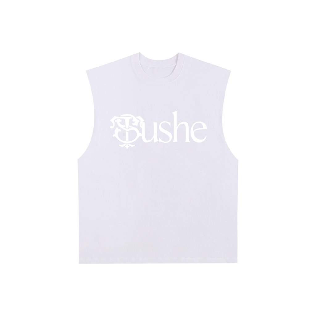 Raw Edge Cotton Tank Top