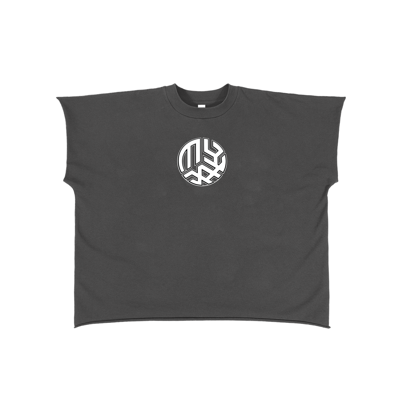 Raw Edge Boxy Non-Shrink T-Shirt