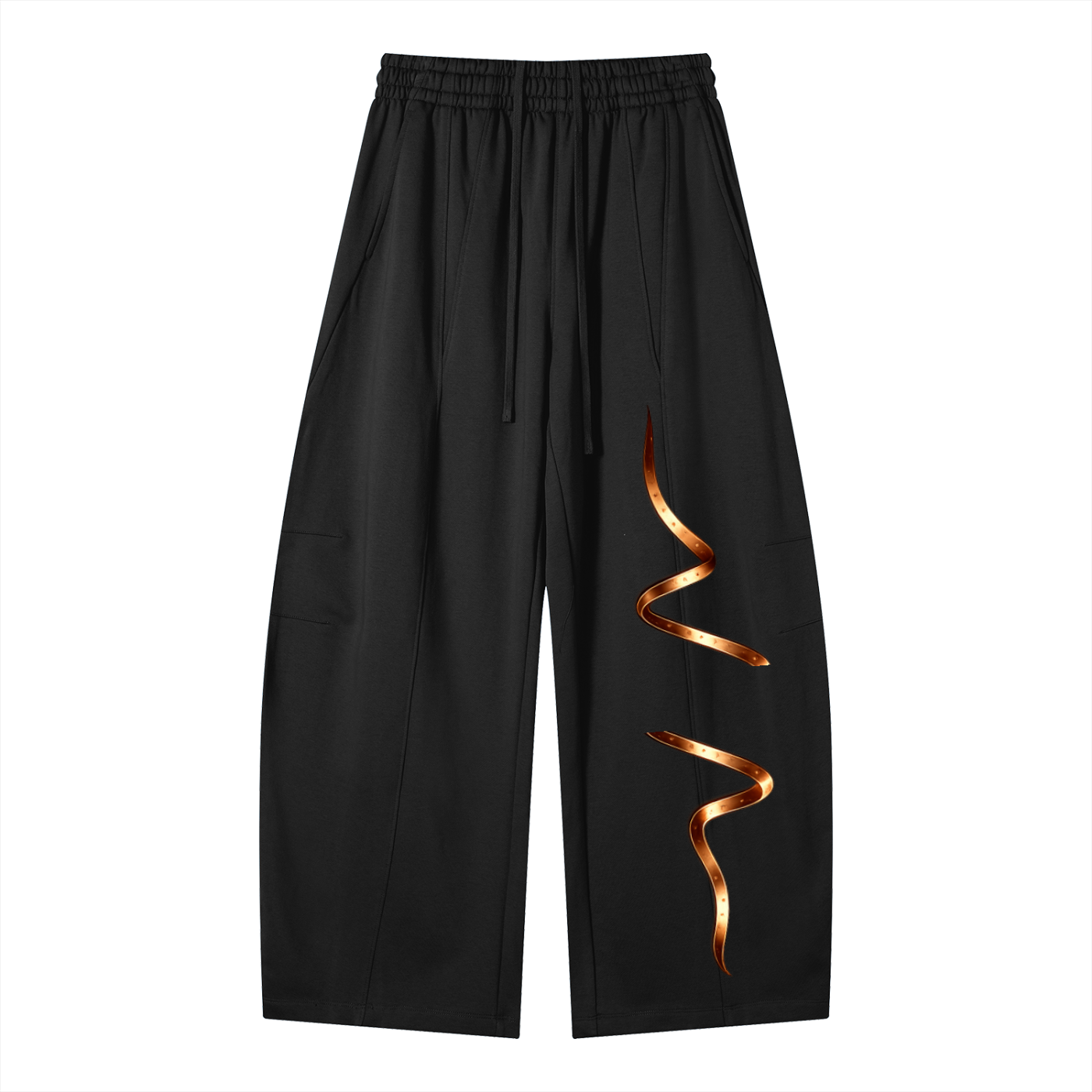 Heavyweight Wide Leg Panel Sweatpants
