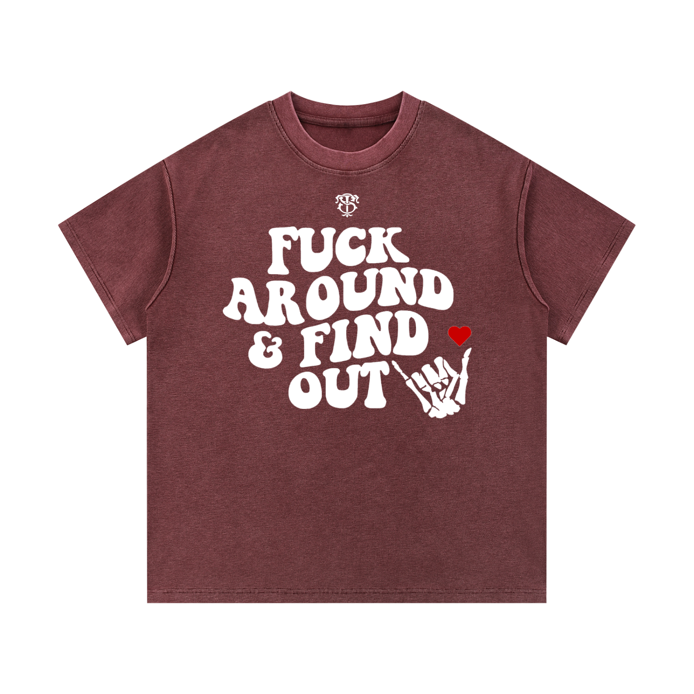 Mineral Wash Waffle Knit T-Shirt