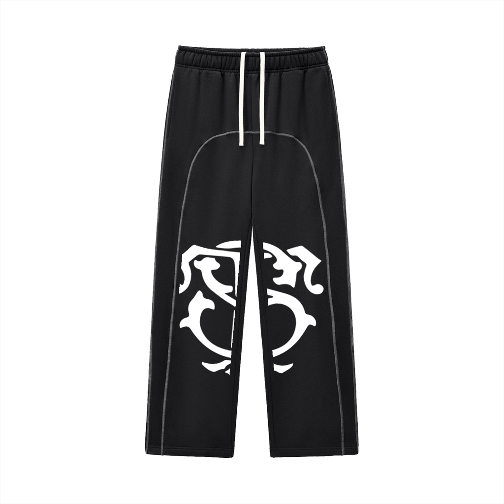 Contrast-Stitched Fleece Sweatpants