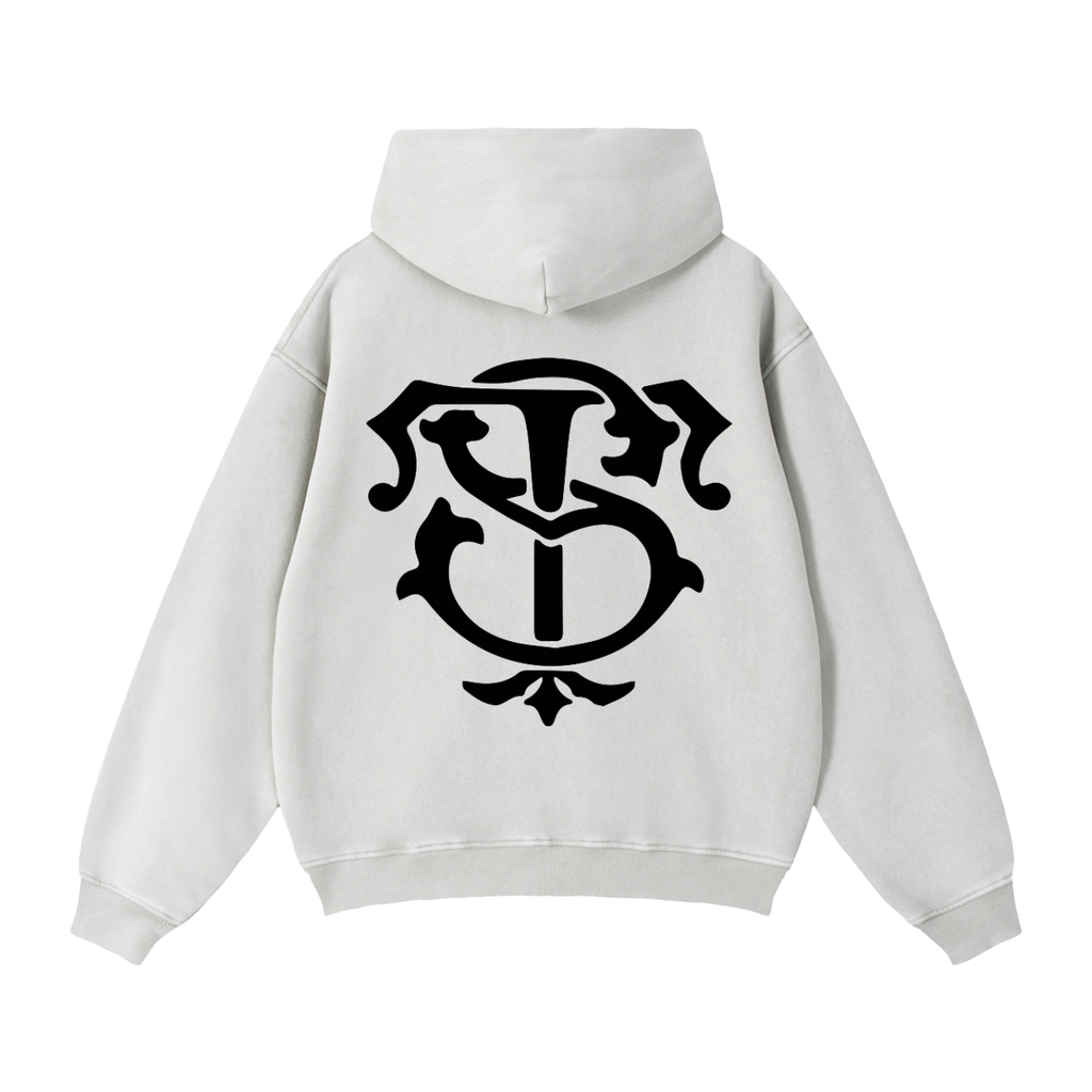 Zip-Through Boxy Fleece Hoodie