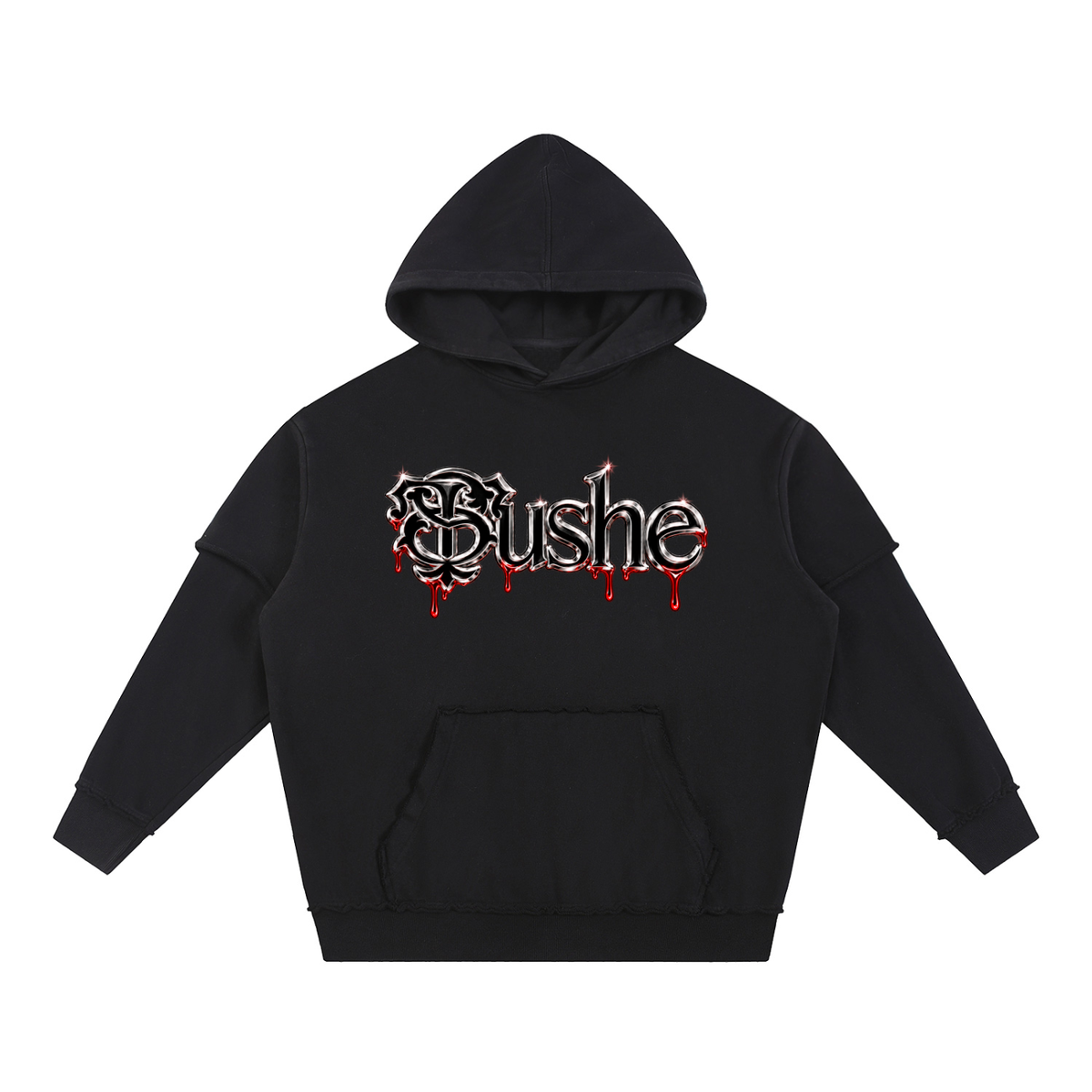 STUSH Double Trouble Snow-Wash Hoodie