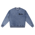 Snow Wash Oversized Crewneck Sweatshirt
