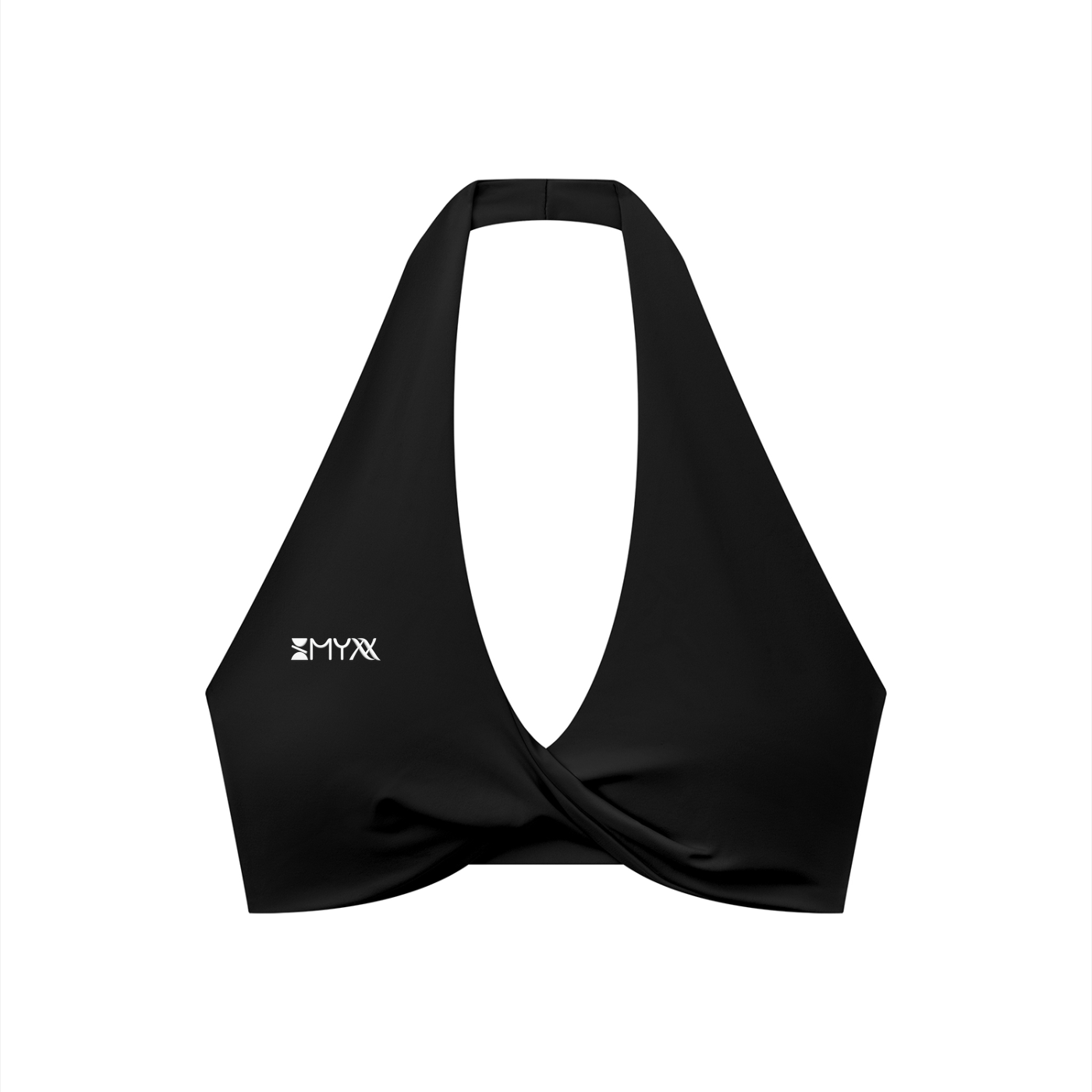 Women's Pleated Halter Sports Bra