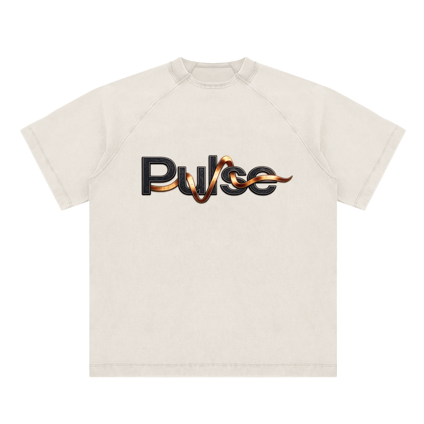 Vintage Washed Raglan Cotton T-Shirt