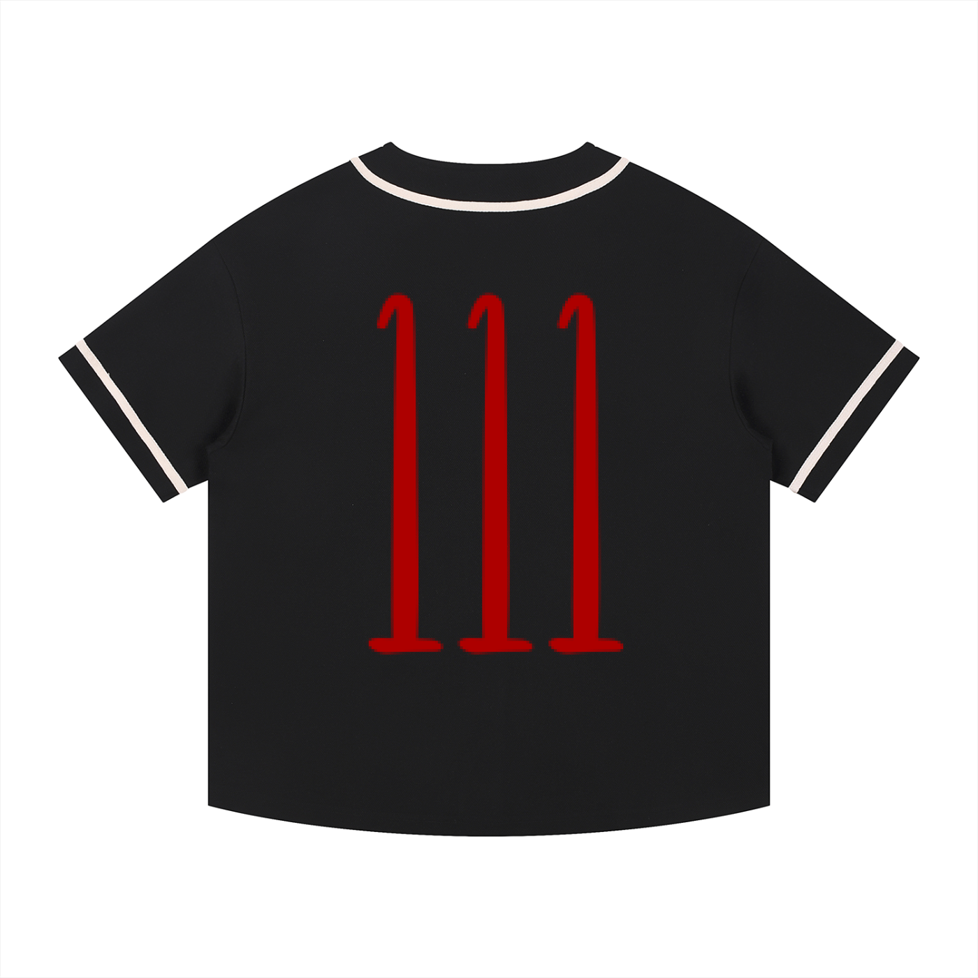 Contrast Piped Button-Up Jersey