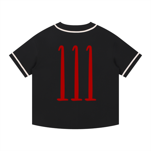 Contrast Piped Button-Up Jersey
