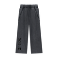 Snow Washed Tape Raw Edge Sweatpants