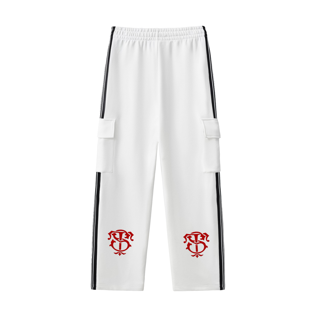 Side Stripe Straight-Leg Pants
