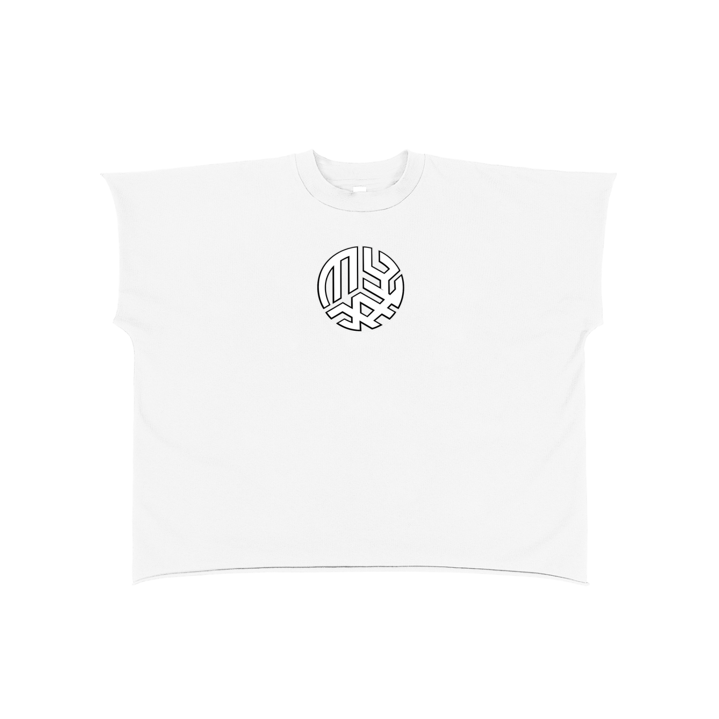 Raw Edge Boxy Non-Shrink T-Shirt