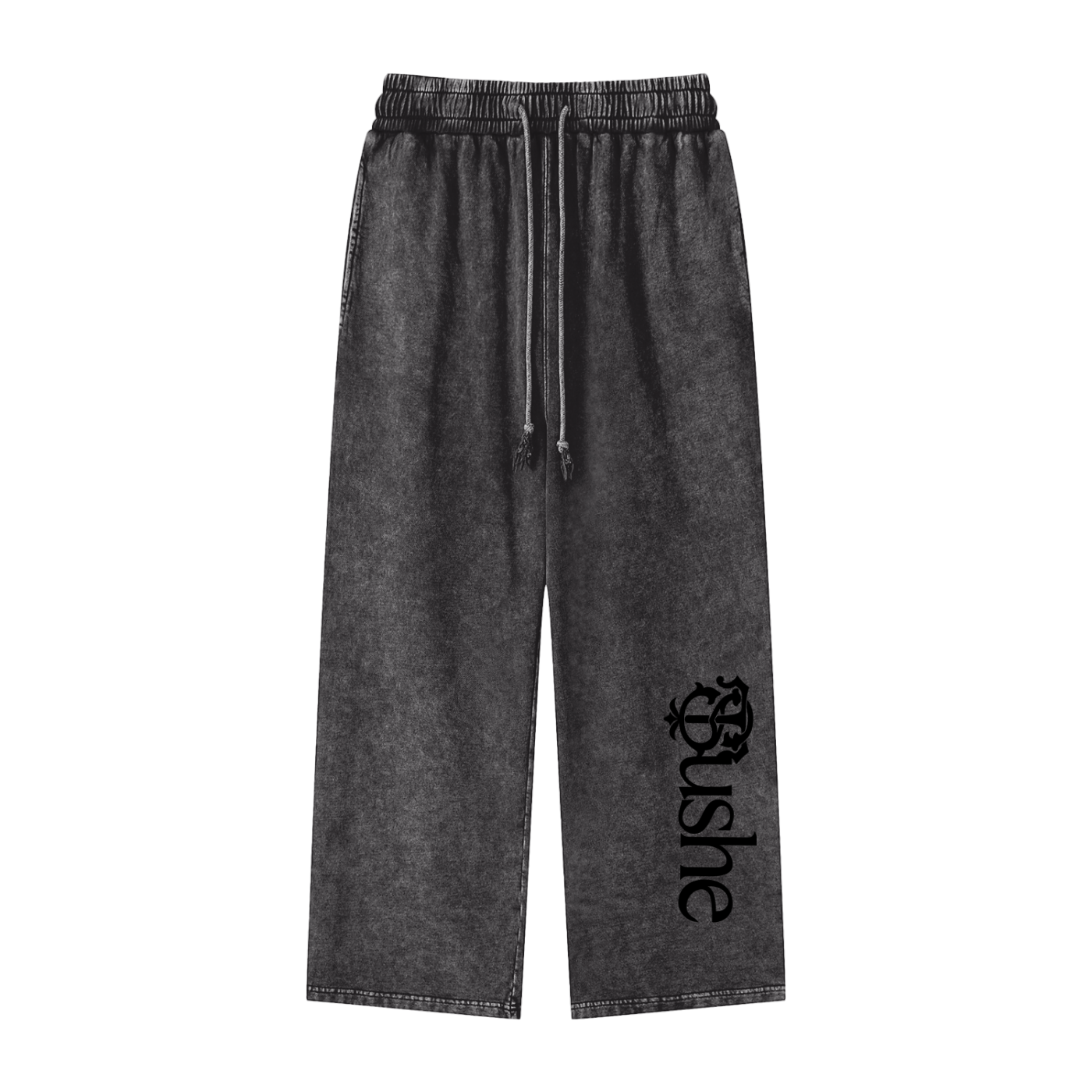 Snow Washed Straight Leg Pants
