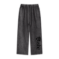 Snow Washed Straight Leg Pants