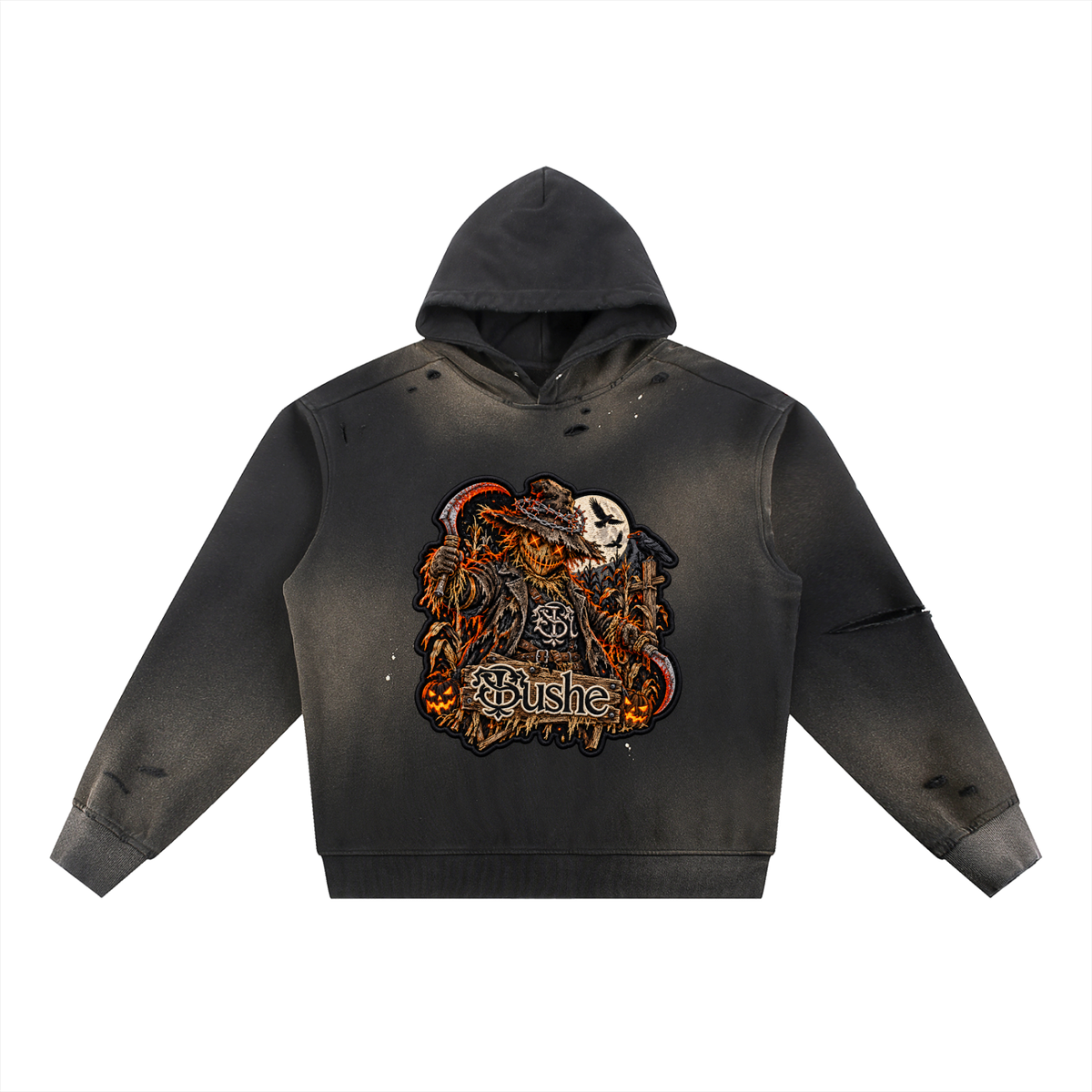 STUSH Burnout Heavy Fleece Hoodie