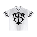 Unisex Striped Loose V-Neck T-Shirt