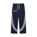 Curved Stripe Straight Sweatpants