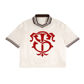 Contrast Stripes Polo Collar T-Shirt