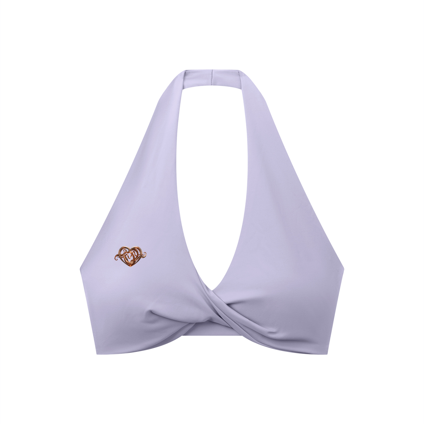 Women's Pleated Halter Sports Bra